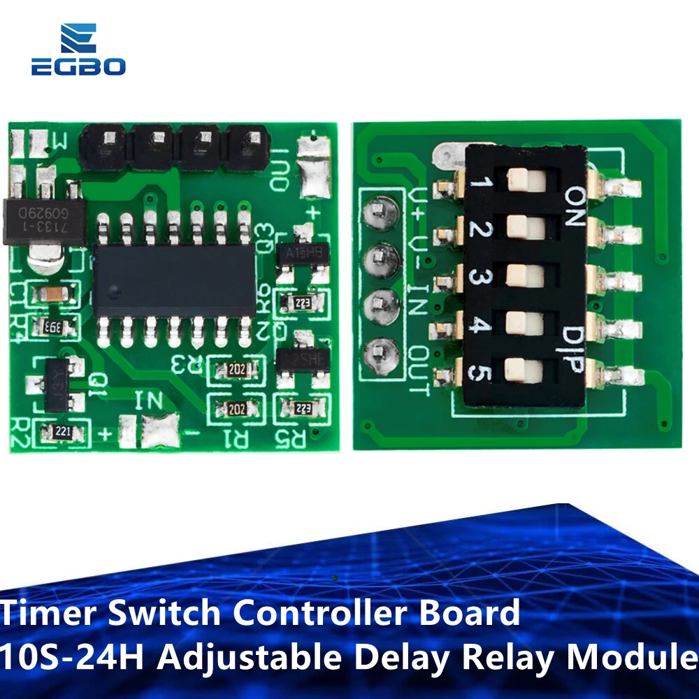 Timer Switch Controller Board 10S-24H Adjustable Delay Relay Module For Delay Switch/Timer/Timing Lamp