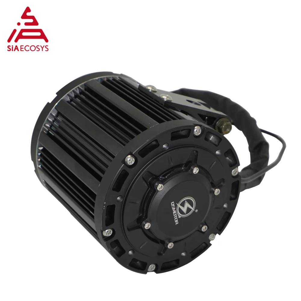 

QSMOTOR 138 4000W 90H 7500W Belt/Sprocket Max Continuous 72V 100KPH Mid Drive Motor With Better Temperature Resistance SIAECOSYS