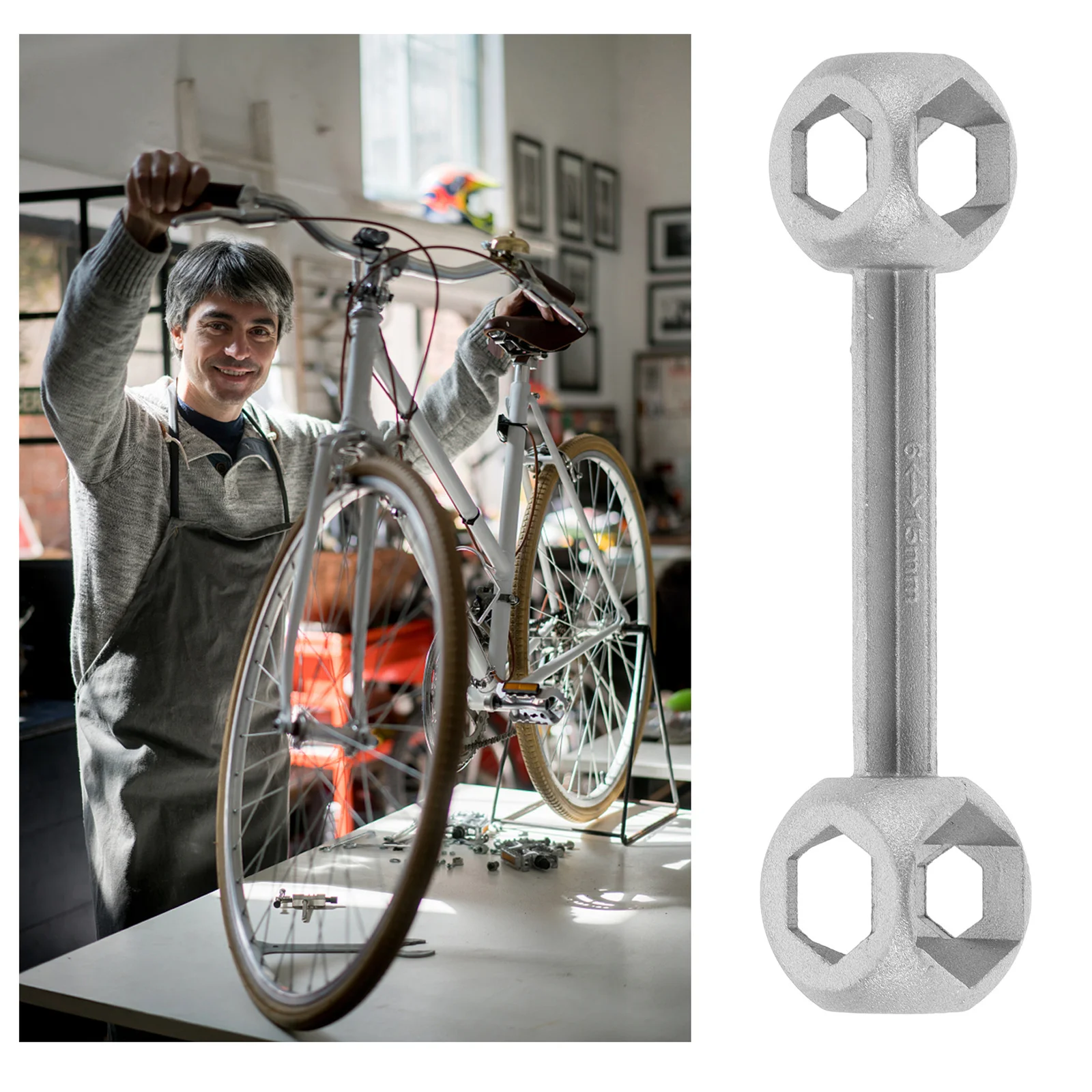 

Bicycle Wrench Bike Repair Tool Hexagon Head Wrench Professional Portable Mountain Bike Maintenance Equipment Hexagonal Spanner