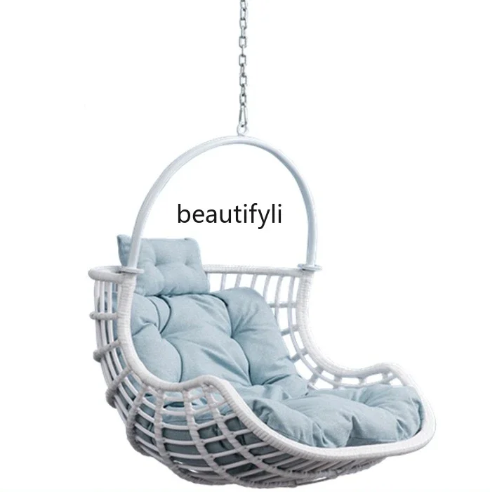 Balcony Home Leisure Lazy Cradle Chair Swing Indoor Hammock Rocking Chair Outdoor Hanging Basket Rattan Chair