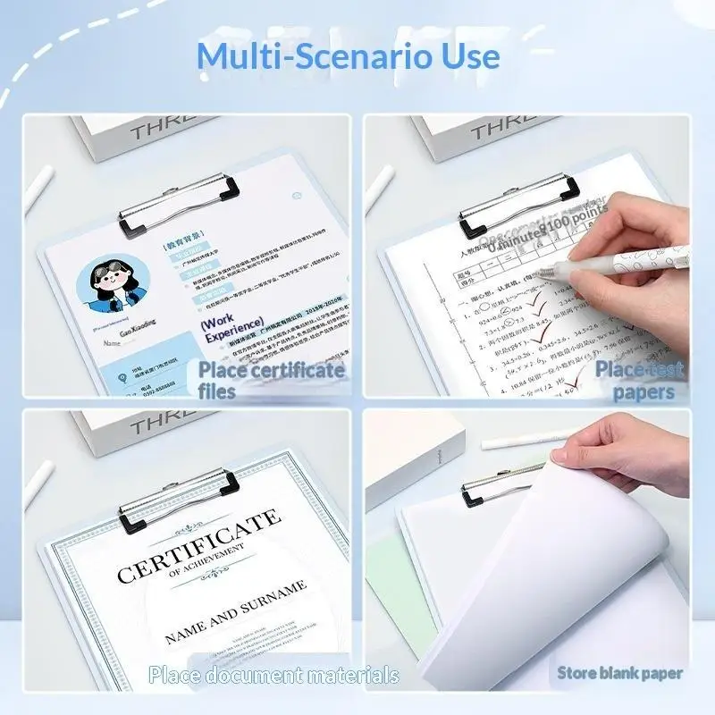 New A5 Bill Clipboard Memo Pad Clip Board Loose-leaf Notebook File Writing Pad Clamps Paper Holder Office School Supplies