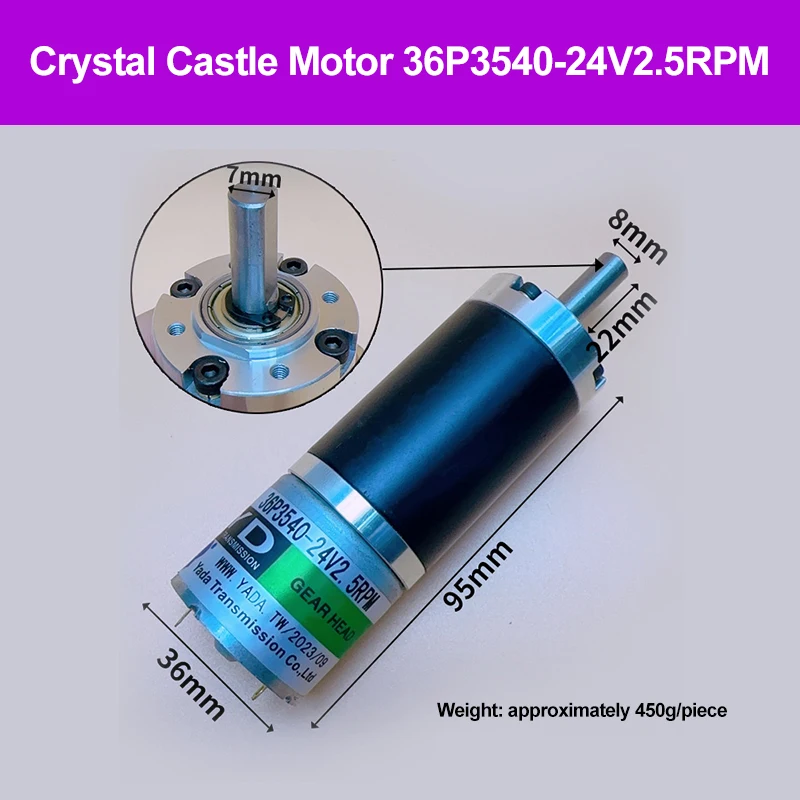 Crystal Castle Rocker arm Motor 36P3540 24V2.5RPM Doll machine Crown block Coin operated game machine Accessories Video game