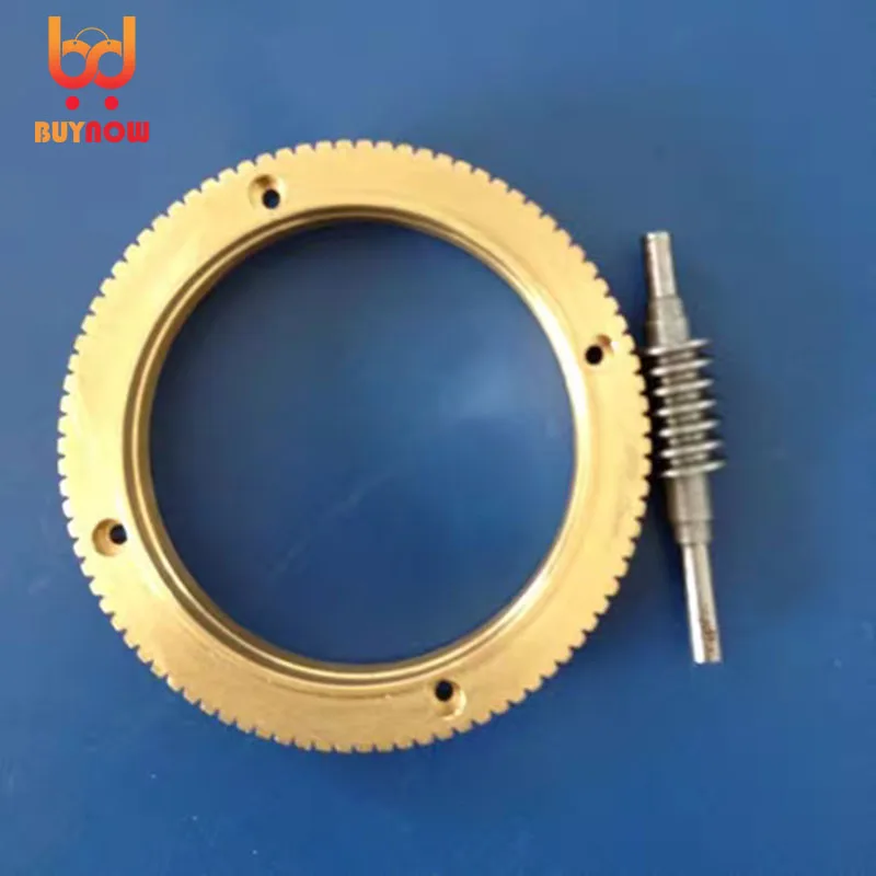 1Set Outer Diameter:72mm 0.8M-90T Worm Gear Rod Speed Ratio 1:90