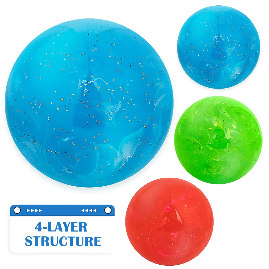 Pelota de golf Caiton Park de 60 mm – Diseño de arte fluido (rojo/azul/verde) | Núcleo duradero de 4 capas para cursos coreanos y prácticas en interiores