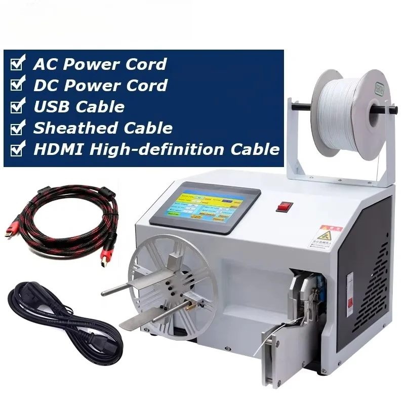 EW-20A-1 Cable Roller Power Wire Winding and Kink Tying Machine