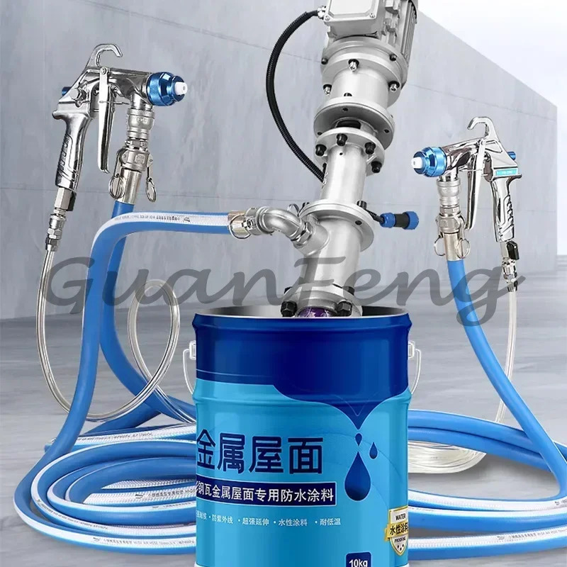 Dual-head paint sprayer 3.0KW Brushless Multifunctional Portable Real Stone Spraying Machine Putty Coating Device High Pre