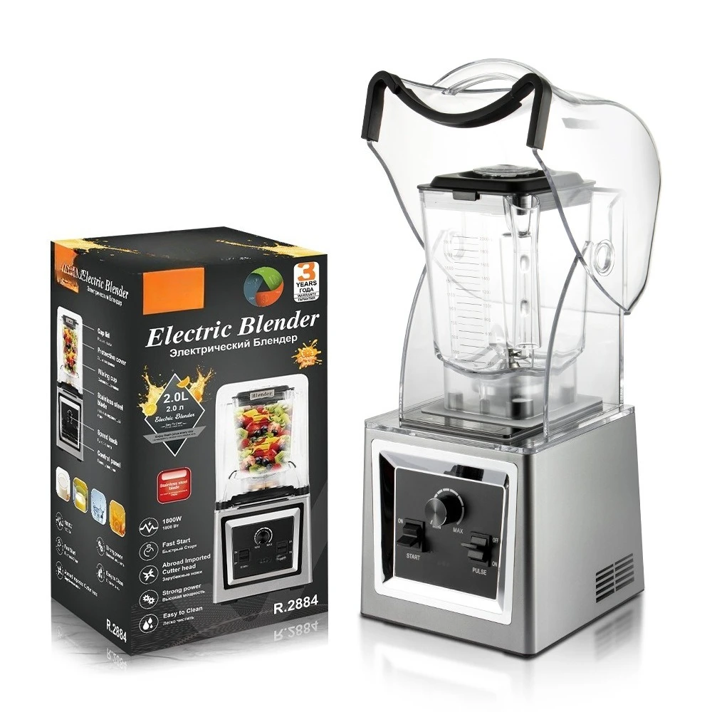 

European standard grinding 2L ground meat pure copper motor soybean milk machine mixing ABS wall breaker with lid household