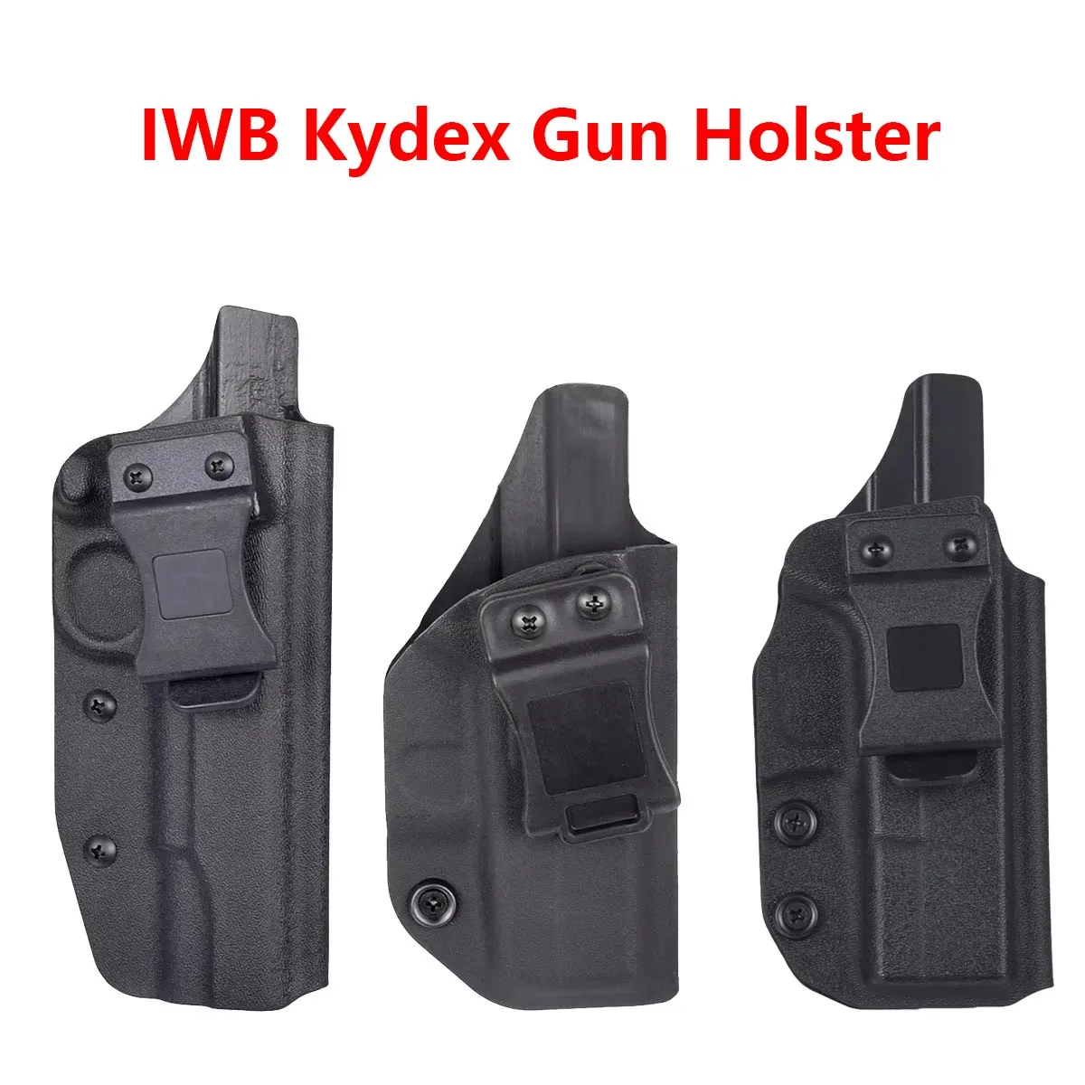Кобура для пистолета IWB Kydex для G17 G19 G26 G43 G43x CZ P07 1911, внутренний пояс, скрытый зажим для ремня, чехол для хранения пистолета Кобура для пистолета IWB Kydex для G17 G19 G26 G43 G43x CZ P07 1911, внутренний пояс, скрытый зажим для ремня, чехол для хранения пистолета