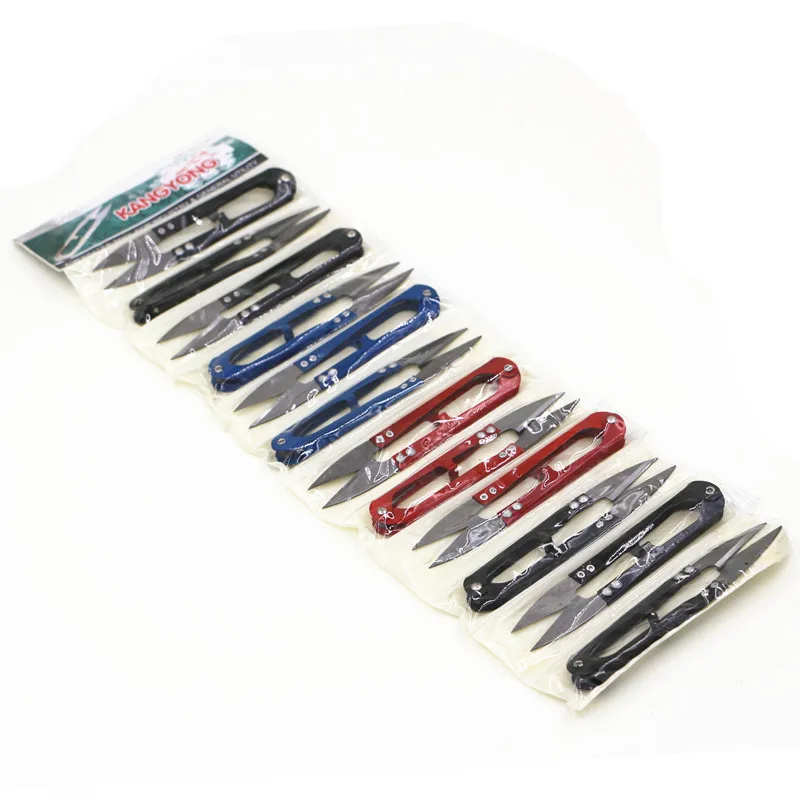 12/24/36pcs High-Quality Tailor Scissors U-Shape Spring Sewing Tools for Cross Stitch Garment DIY Embroidery Yarn Thread Patch