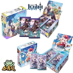 New Game Anime Genshin Impact Figure Collection Cp Ssp Sp Pr Ur Slr Shogun Ganyu Hutao Keqing Desk Decoration Metal Card