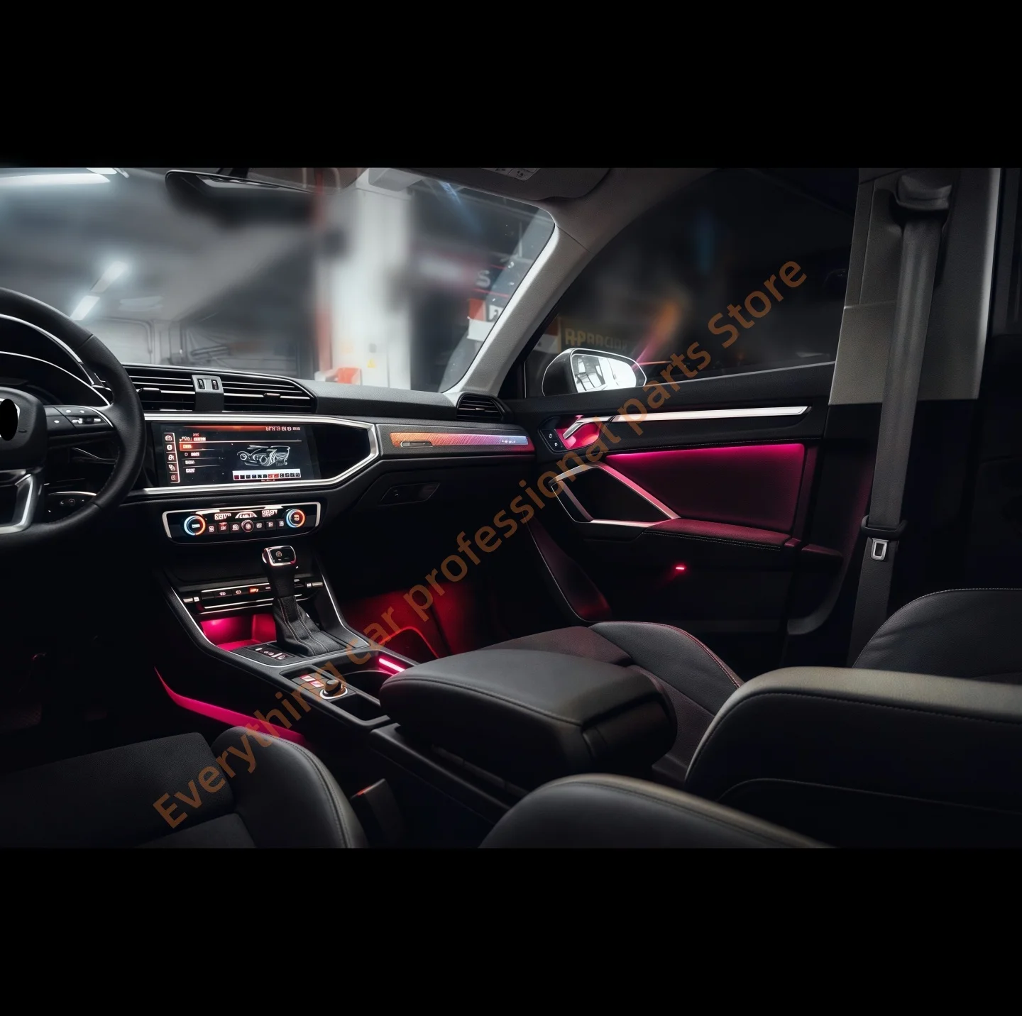 Car Ambient light for Audi Q3 LED Door light guide panel Interior Atmosphere modification 64/30 colors control