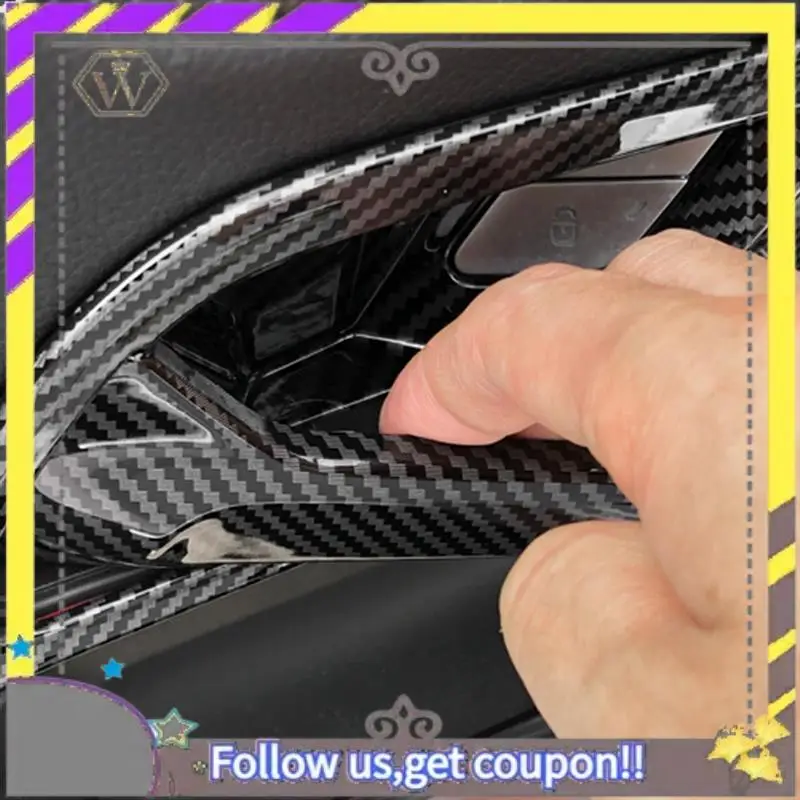 

ABXV-4PCS Inner Door Handle Bowl Frame Trim Stickers For Mercedes-Benz GLB/GLA/EQA/EQB-Class X247 200 250 35AMG 2020-2024