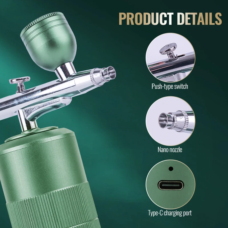 

Beauty Airbrush System: Deep Hydration For A Radiant Glow, Nano Spray Beauty Instrument, Keeps the Skin Moisturized and Radiant