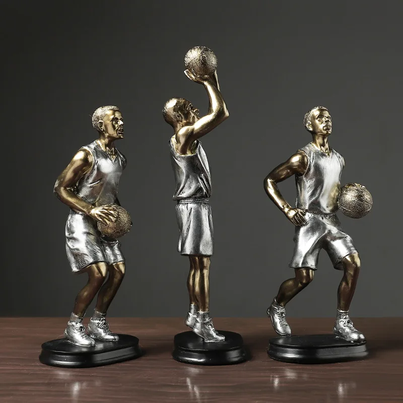 Basketball Sports Boy Resin Crafts Ornaments Living Room Desktop Study Dunk Master Sports Boy Ornaments Home Decor Gifts