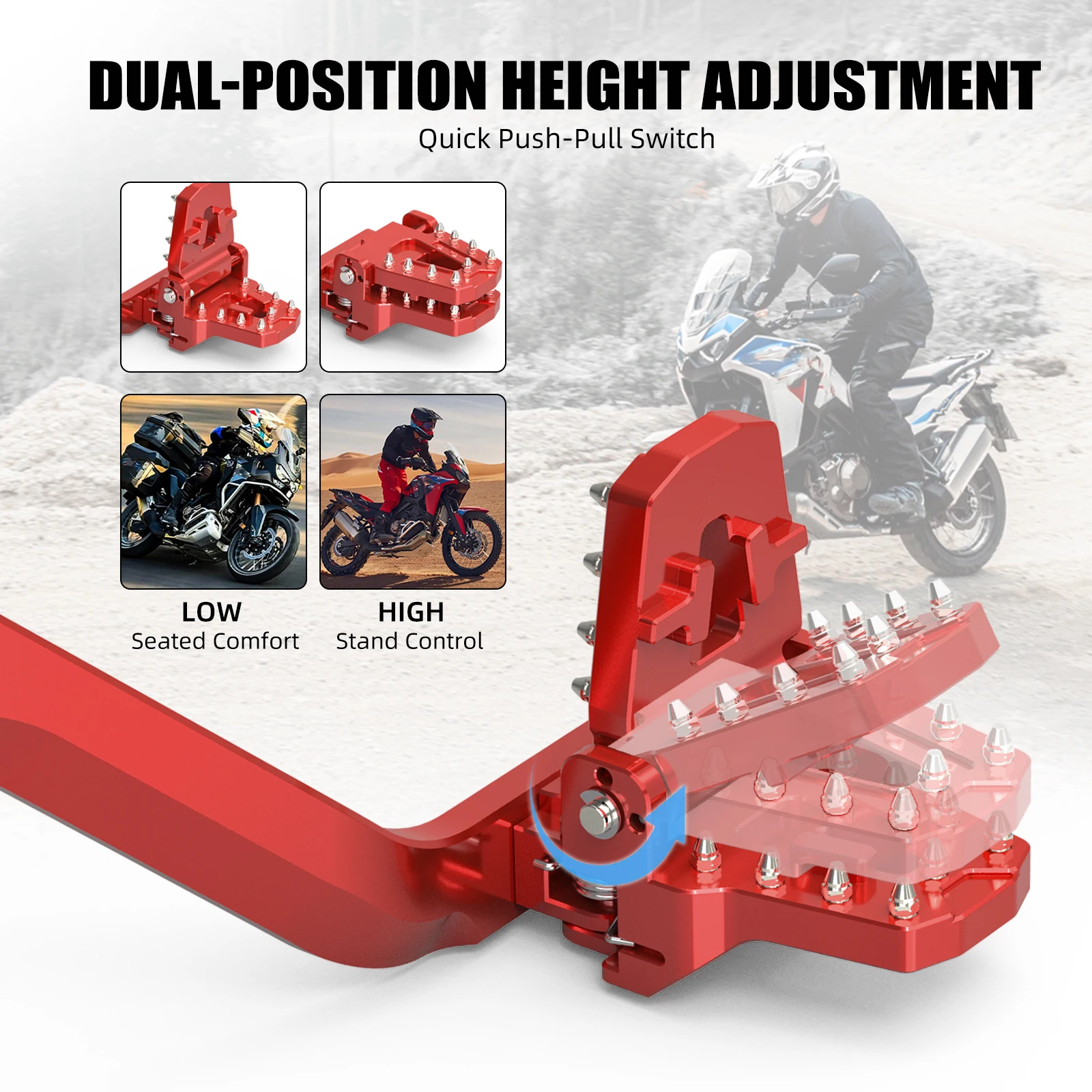 Für Honda CRF1100L Africa Twin Adventure Sports 2020-2026 Schalthebel Hinterradbremshebel CRF1100L Africa Twin CRF1000L ADV – Detail 11