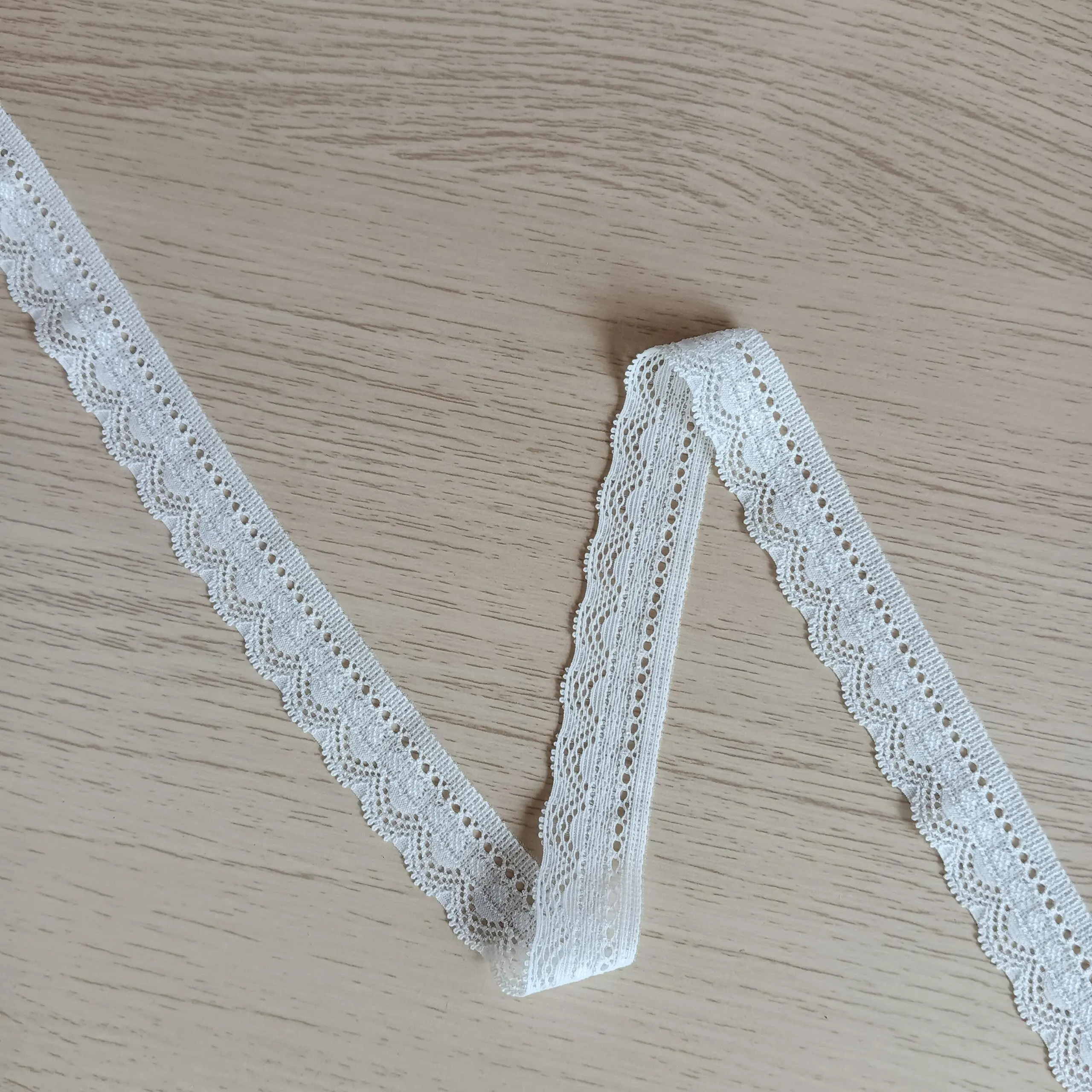 S1728 18-5 2cm white lace trim for underwear, Pressed Lace Clothes Sskirt Underwear Sewing Accessories