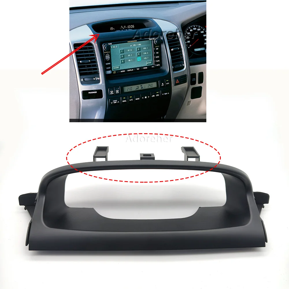 Marco para Relojes de Tablero, Cubierta de Panel de Reloj Digital con Brújula, Versión de Alta Gama para Toyota Prado LC120 y Lexus GX470 2003-2009