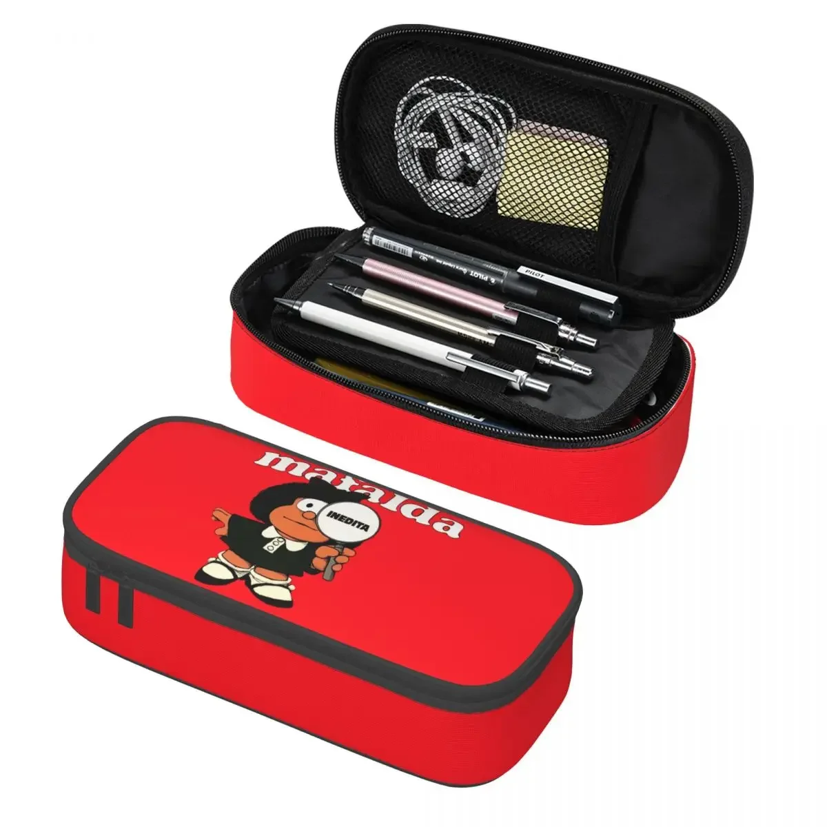 

Пользовательский Mafalda винтажный Quino комикс мультфильм Манг аниме милый пенал для мальчиков и девочек большой емкости пенал школьные аксессуары