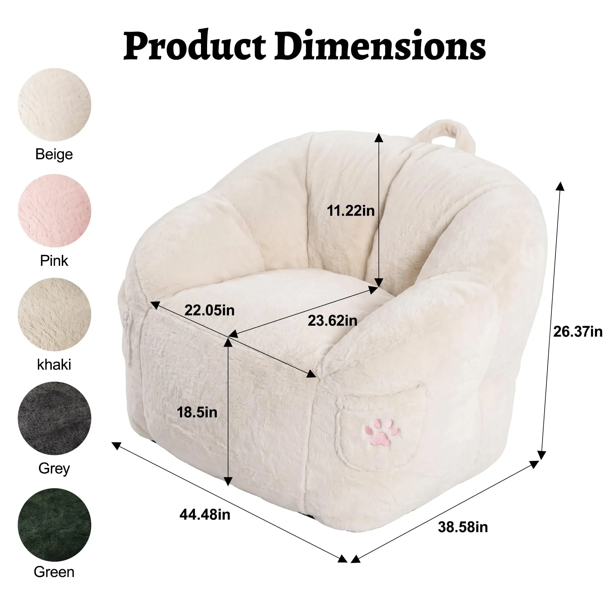 Classic Upholstered Distinctive Bean Bag Sofas Fashionable Stylish Luxury Supportive Bean Bag Sofas Divano Sacco Room Furniture