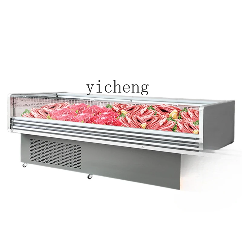 

ZZ Display Cabinet Commercial Pig, Beef and Lamb Meat Fresh-keeping Cabinet Fruit Fishing Refrigerated