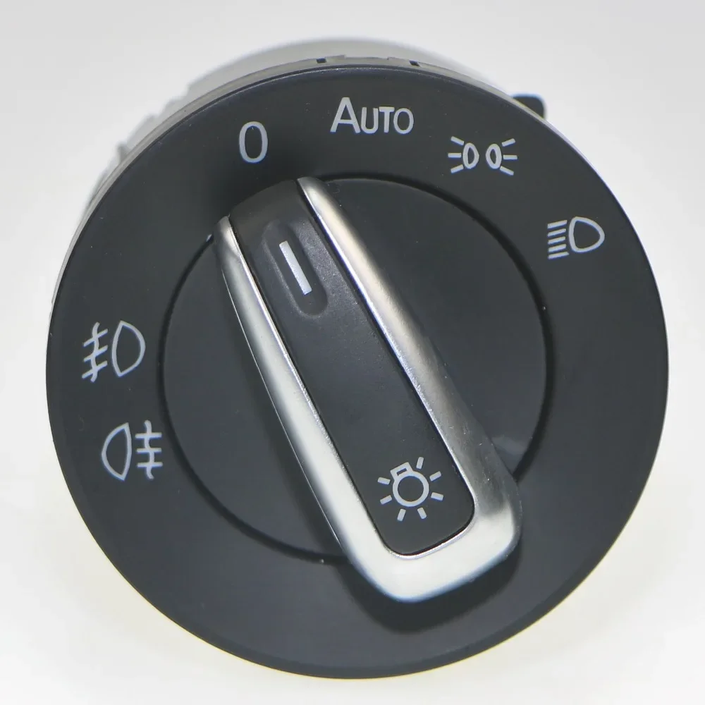 2Pcs Chrome Car Headlight Adjust Switch Button + Side Mirror Control Knob For VW Jetta MK6 5ND 959 431 B 16D 959 565 A