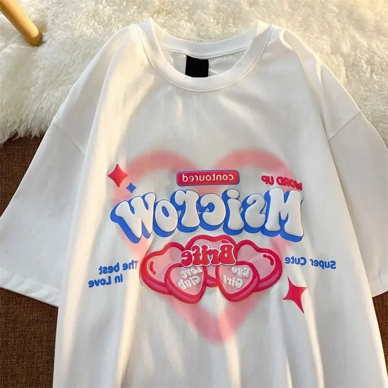 printed streetwear oversized plus size top men clothing funny women anime 100℅ cotton harajuku fashion graphic t shirts tees