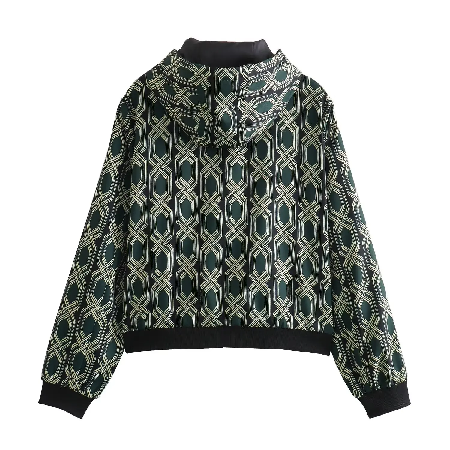 Conjunto de Moda Fena Casual de Outono JNLEAOG, Jaqueta de Manga Longa e Calças de Aodão para Corrida, Dois Peças