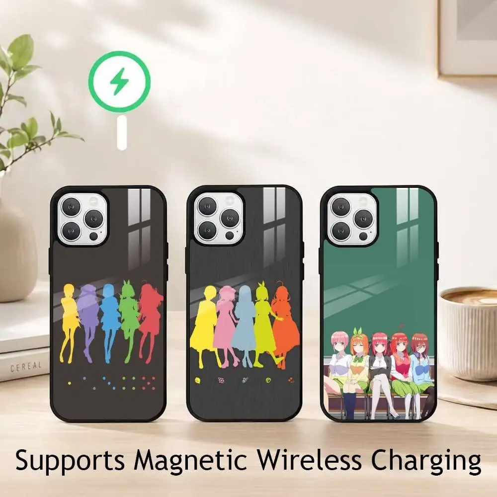 

The Quintessential Quintuplets Phone Case For iPhone17,16,15,14,13,12,11 Plus,Pro Supports Magnetic Wireless Charging