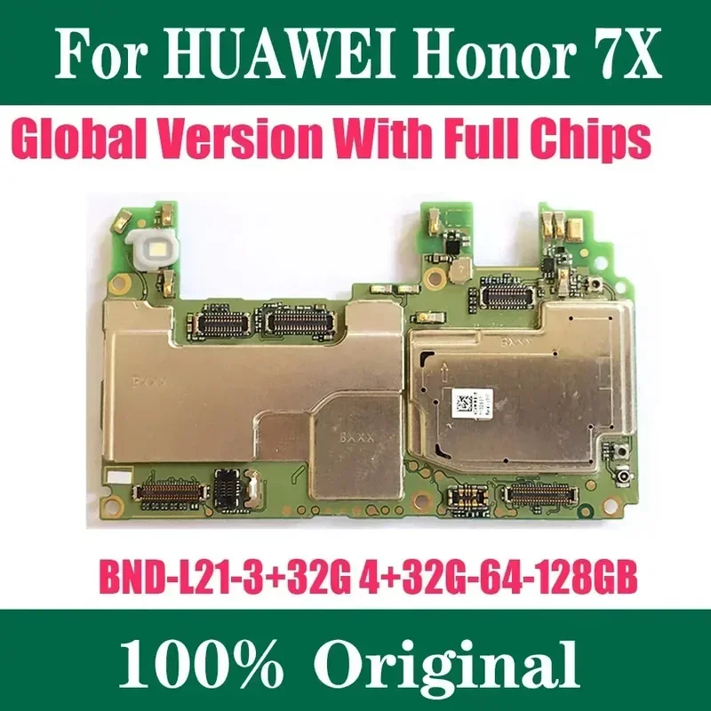 32 ГБ 64 ГБ 128 ГБ для HUAWEI Honor 7X материнская плата BND-L21 глобальная версия EMUI материнская плата