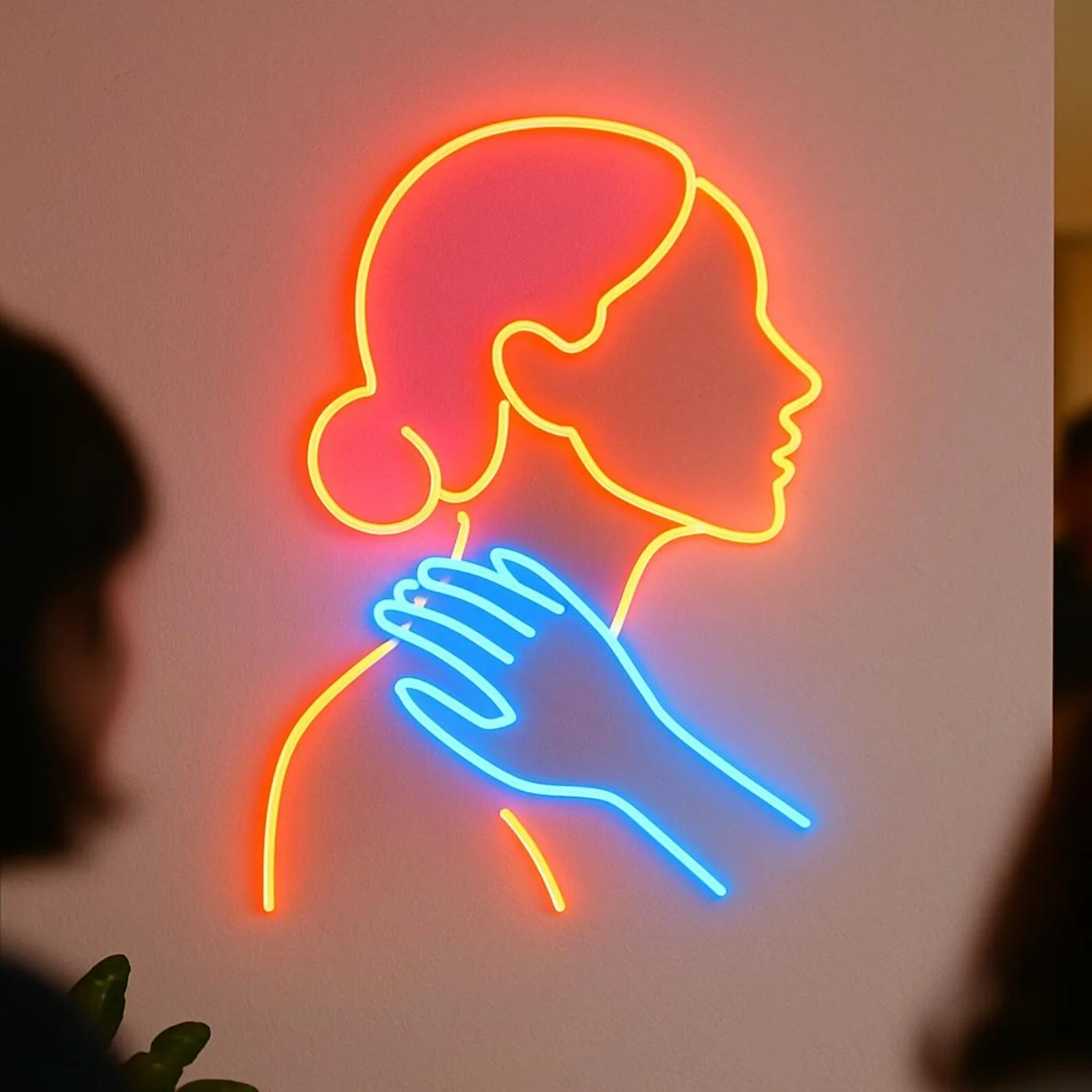 Neck Massage Neon Sign, Massage Room Light, Spa Salon Led Sign,Beauty Salons Neon Sign Gift Idea for a Masseur