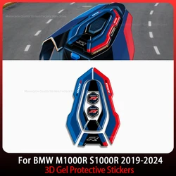 3D gel Sticker  For BMW M1000R Rear Seat Paint Protector Rear Hump Sticker S1000R Motorcycle Shell Decal 2019-2024 2020 2021