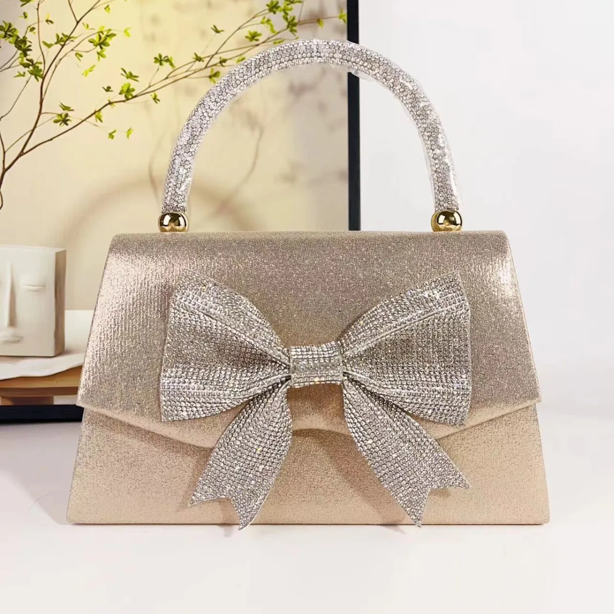 

Ladies Jackhammer Banquet Party Bag Fashion Crossbody Evening Exquisite Bow Bolsos De Fiesta Para Mujer Boda Designer Luxury Bag