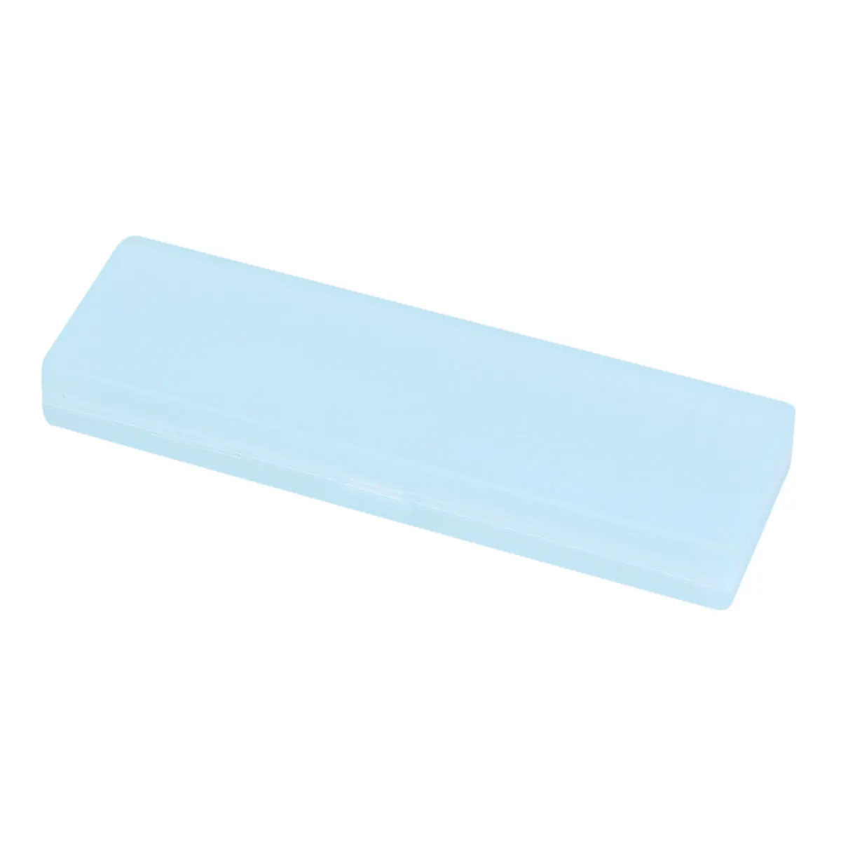 Frosted Translucent Pencil Case 4 Piece Small Stationery Storage Box for Students White Pink Blue Green