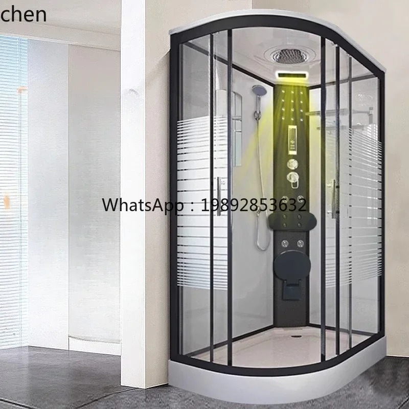 A2-2  integral shower room bathroom closed tempered glass steam room dry and wet separation