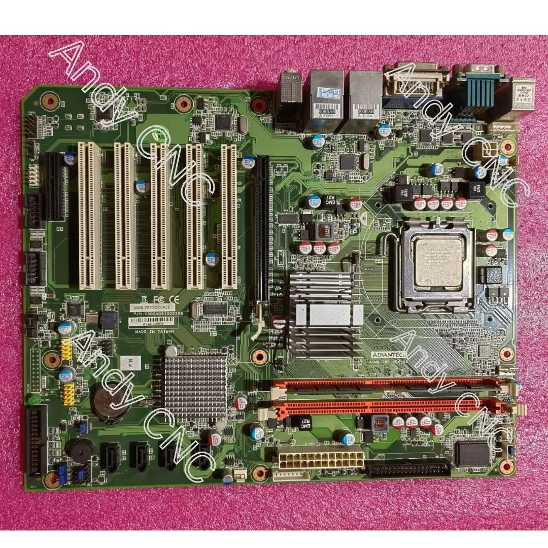 Used AIMB-767G2-00A2E AIMB-767 industrial computer motherboard dual network ports Test OK Fast Shipping