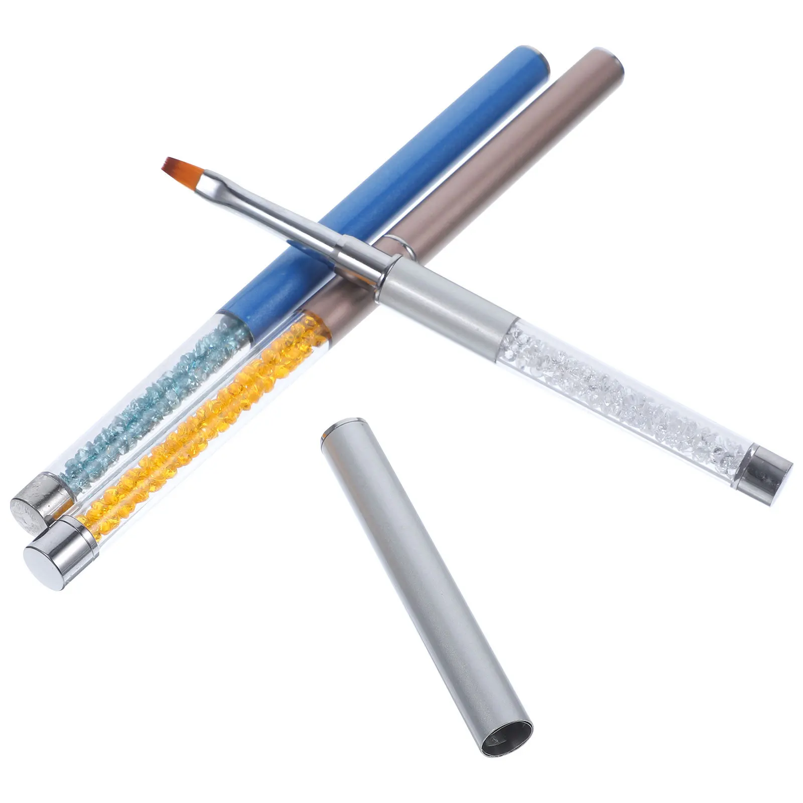 3Pcs Manicure Brush Pen Set Small Pointed Heads for Precise Nail Art Design Easy to Use Home Salon Nail Art Accessories