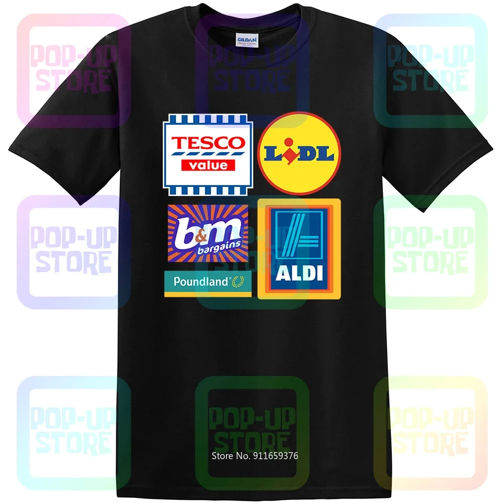 Budget Supermarket , Tesco Value, Lidl, Aldi, Poundland, Bm, Uk High St Shirt T-shirt Tee Unisex Size:S-3XL