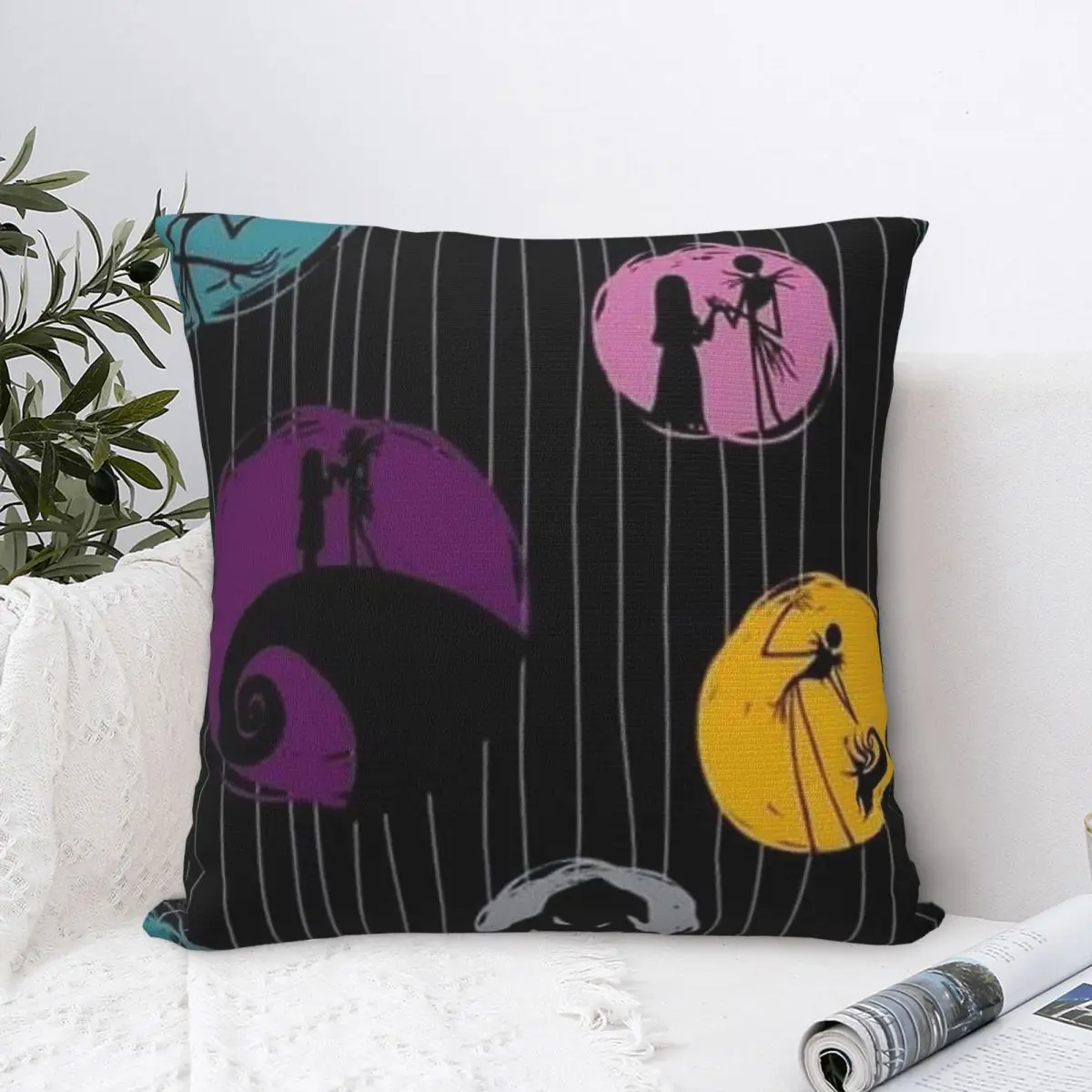 

Simply Meant To Be Jack And Sally Nightmare Before Christmas Pillowcase Cushion Cover Decoration Throw Pillow Case Cover Sofa