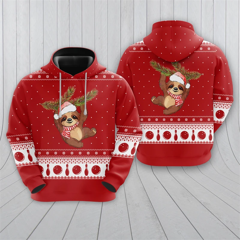 

Harajuku Fashion Sloth Graphic Sweatshirts Cute Small Animal 3D Printed Hoodies For Men Clothes Casual Women Pullovers Boy Tops