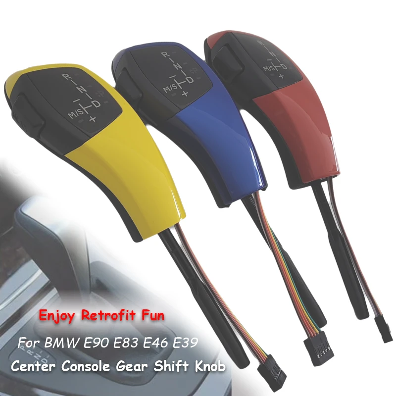 

Аксессуары для BMW E46 E90 E39 E83, автомобильная светодиодная ручка переключения передач, рычаг, персонализированные аксессуары для модификации «сделай сам», автомобильные детали