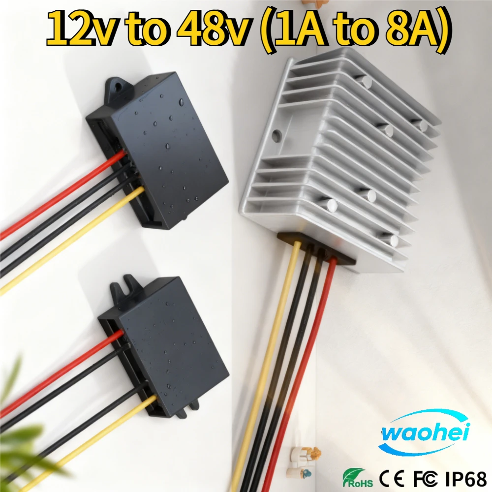 

12v to48v 1A to 20A DC DC Step Up Voltage Regulator Converter Power Boost Module 12v to48v Output Power Supply Module for Car UL