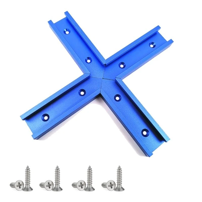 

4pcs Деревообрабатывающая трасса Стрелковая канал 76 мм Алюминиевые направляющие сплавные направляющие, подходящие для задач с 8