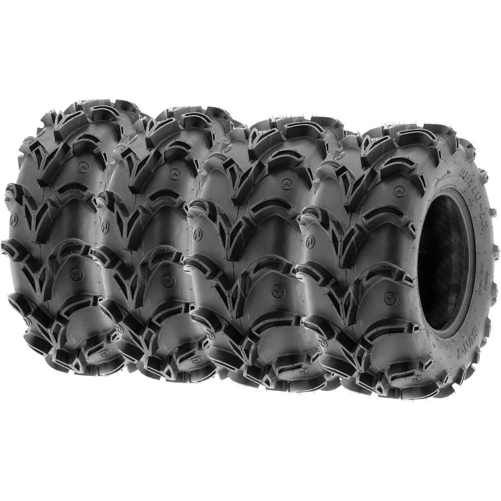 Deep Mud Trail ATV UTV Off-Road Tires Set of 4 26 x 9-12 Front 26 x 11-12 Rear 6 PR Tubeless