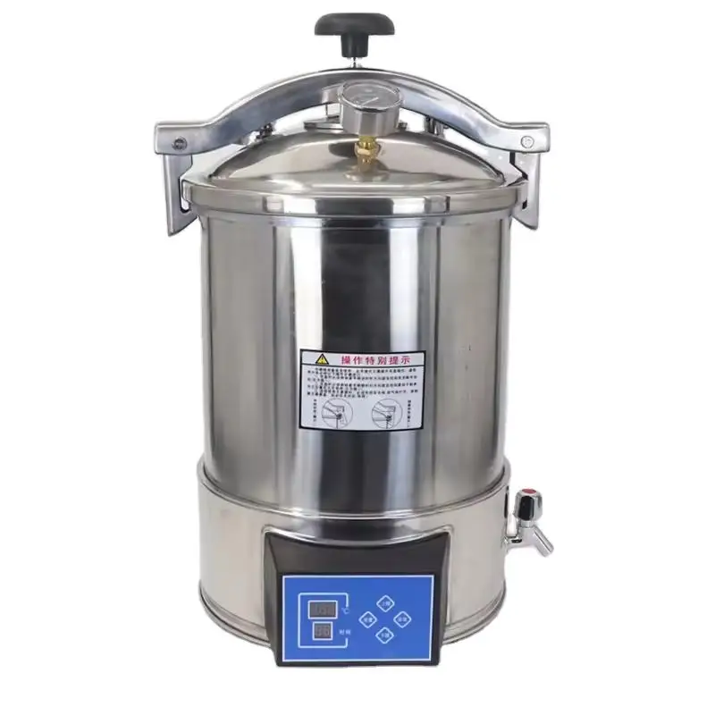 High Quality Portable Autoclave Steam Steriliser 18L 24L 30L A/nesthesia Properties for Laboratory Veterinary Monitoring Devices