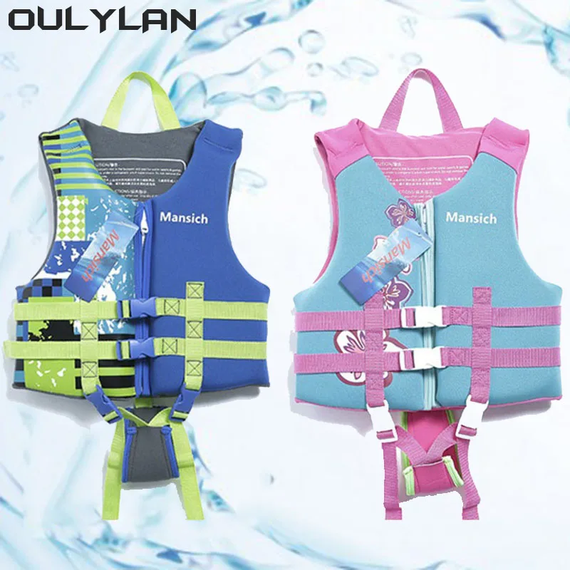 Oulylan New Water Sport Buoyancy Jacket Life Vest Swimming Boating Skiing Driving Vest Drifting  Life Jacket for Adult Children