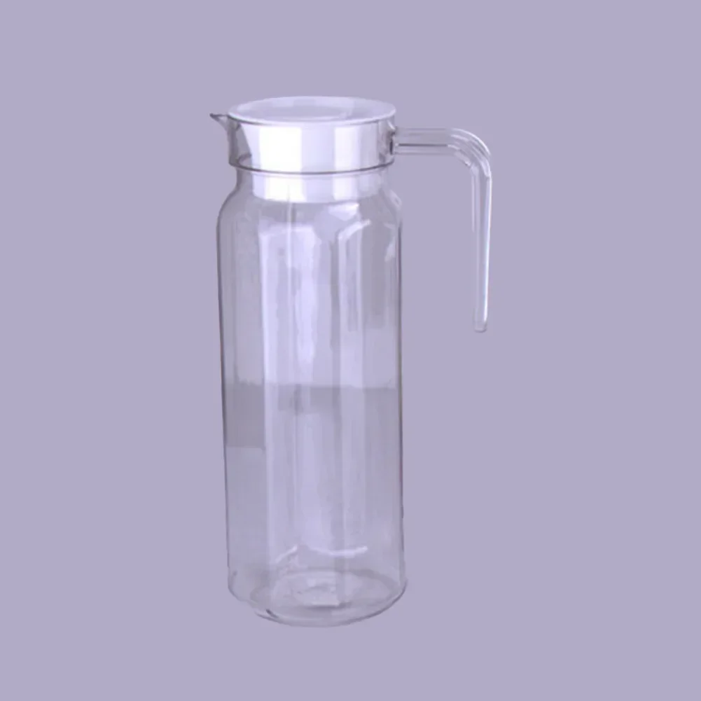 Pichet à Jus et Eau en Verre Transparent et Acrylique, Bouteille pour Cocktail, Réfrigérateur, Cuisine, Pique-Nique, Verres avec Couvercle, 0.5/0.8/1.1L