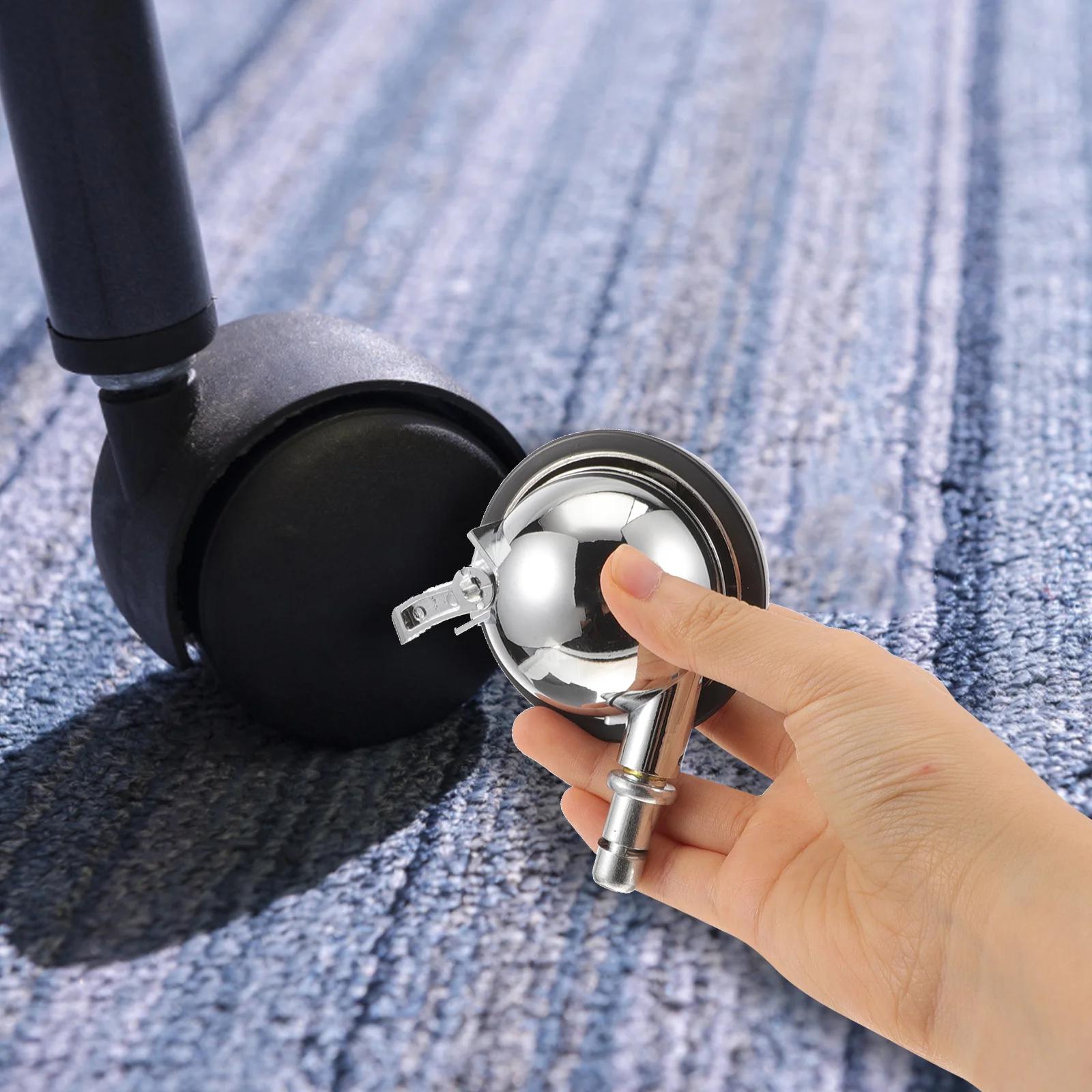 

Zinc Alloy Chair Wheels Sturdy Silent Smooth for Office Barber Furniture Desk Carpet Hardwood Floors Replacement