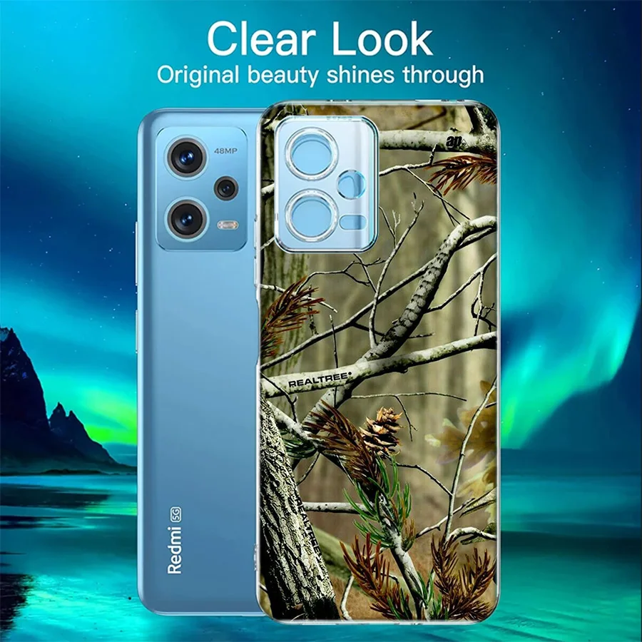 Realtree Real Tree Camo Cover Case For Xiaomi Redmi Note 13 5G Plus 12 12C 10 10A 10C 10X 9 9A 8 8A K60 K70 K20 Pro Phone 7 7A 6