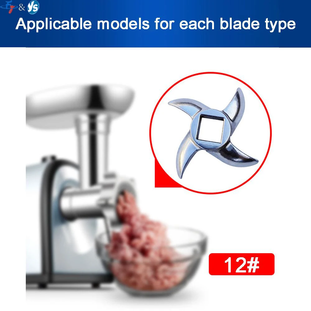 

Meat Grinder Blade Type 5/8/10/12/22/32 Meat Cutter Blade Stainless Steel Cross Blade Turtle Back Knife Knife Cutter Replacement