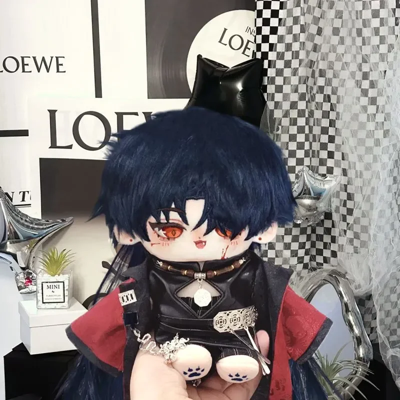 stuffed 20cm Honkai Star Rail Blade only doll Plush Toy Dress Up Cotton Doll Cosplay Clothes with Skeleton Plushie Xmas Gifts